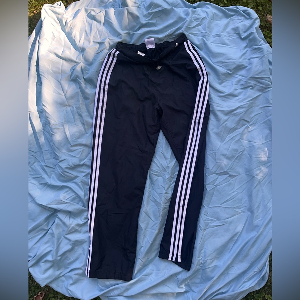 VINTAGE ADIDAS track pants, BLACK, MEN’S (ADULT) size medium